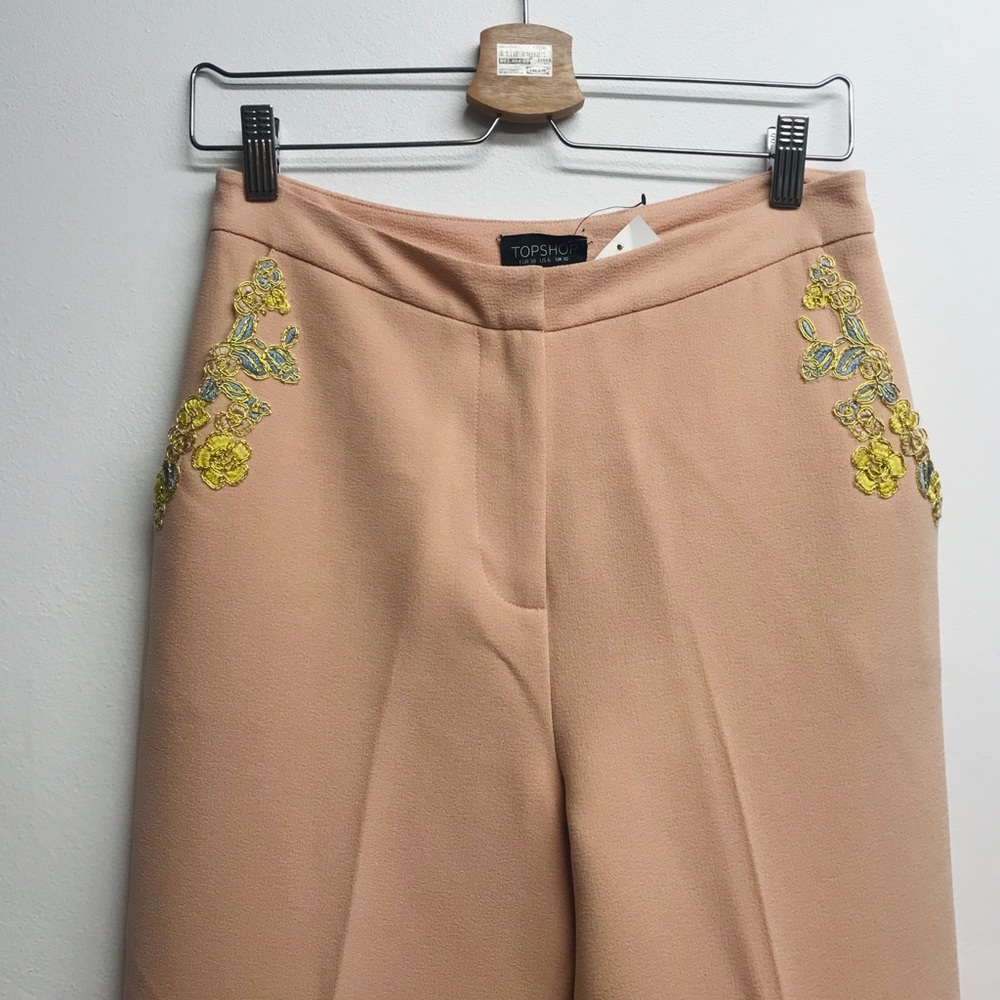 TopShop high waisted peach pants NWT Size 6